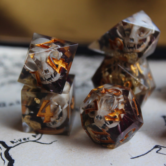 Cat Skulls Dice Set