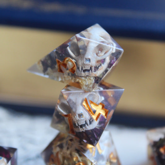 Cat Skulls Dice Set