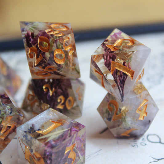 Floral Dice Set