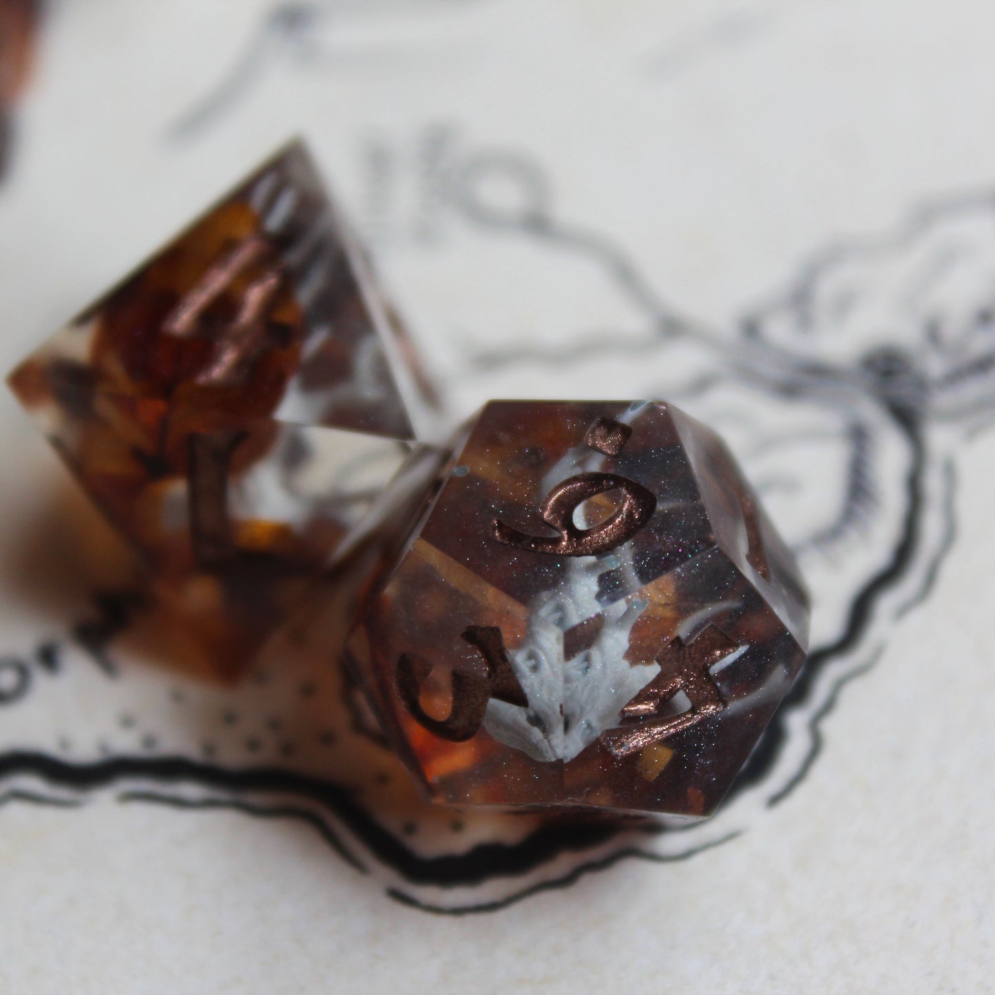 Deer Skull Dice Set