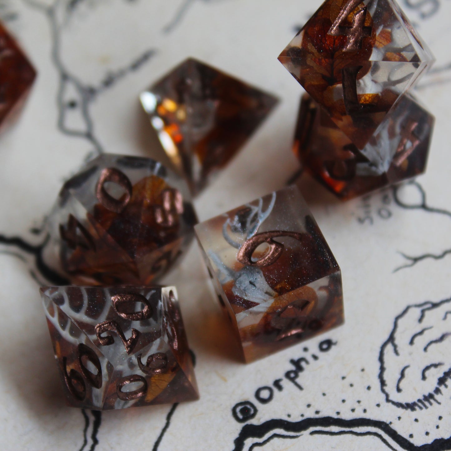 Deer Skull Dice Set