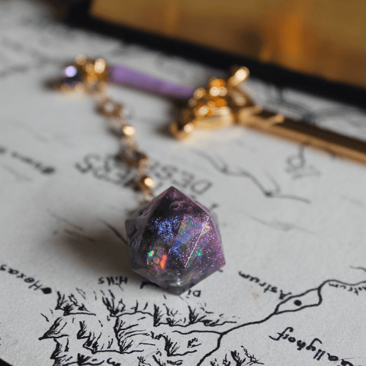 Hyacinth Pink & Purple Dice Sword