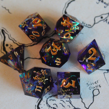 Gods of the Galaxy 7-Piece Polyhedral Dice Set