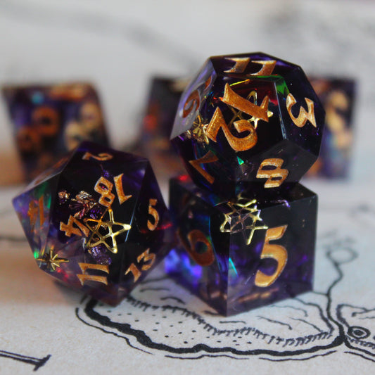 Gods of the Galaxy 7-Piece Polyhedral Dice Set