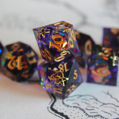 Gods of the Galaxy 7-Piece Polyhedral Dice Set