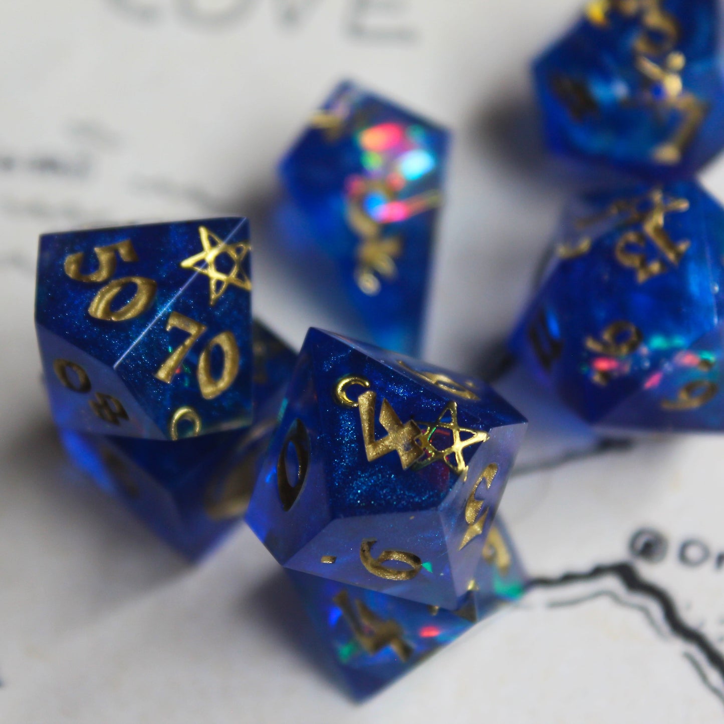 Midnight Sky 7-Piece Polyhedral Dice Set