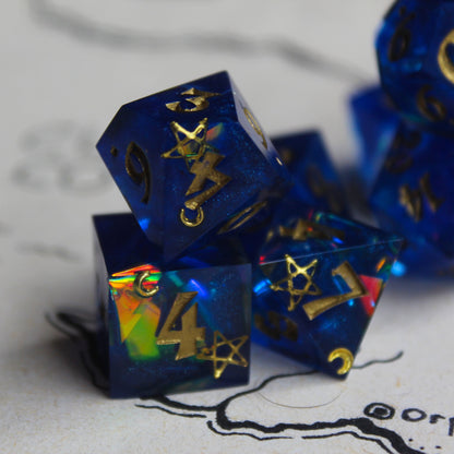 Midnight Sky 7-Piece Polyhedral Dice Set
