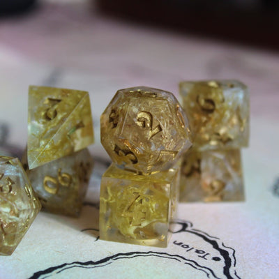 Reindeer Moss 7-Piece Polyhedral Dice Set