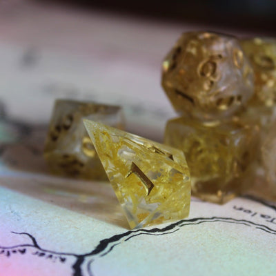 Reindeer Moss 7-Piece Polyhedral Dice Set