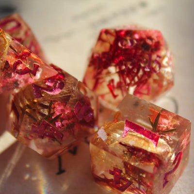 Persephone's Garden 7-Piece Polyhedral Dice Set
