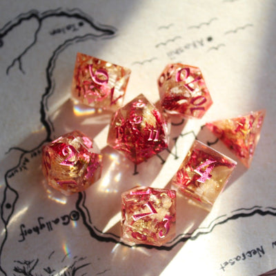 Persephone's Garden 7-Piece Polyhedral Dice Set