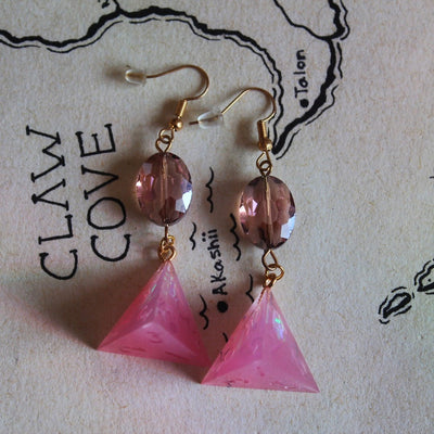 Flower Spirit's Earrings with Dice