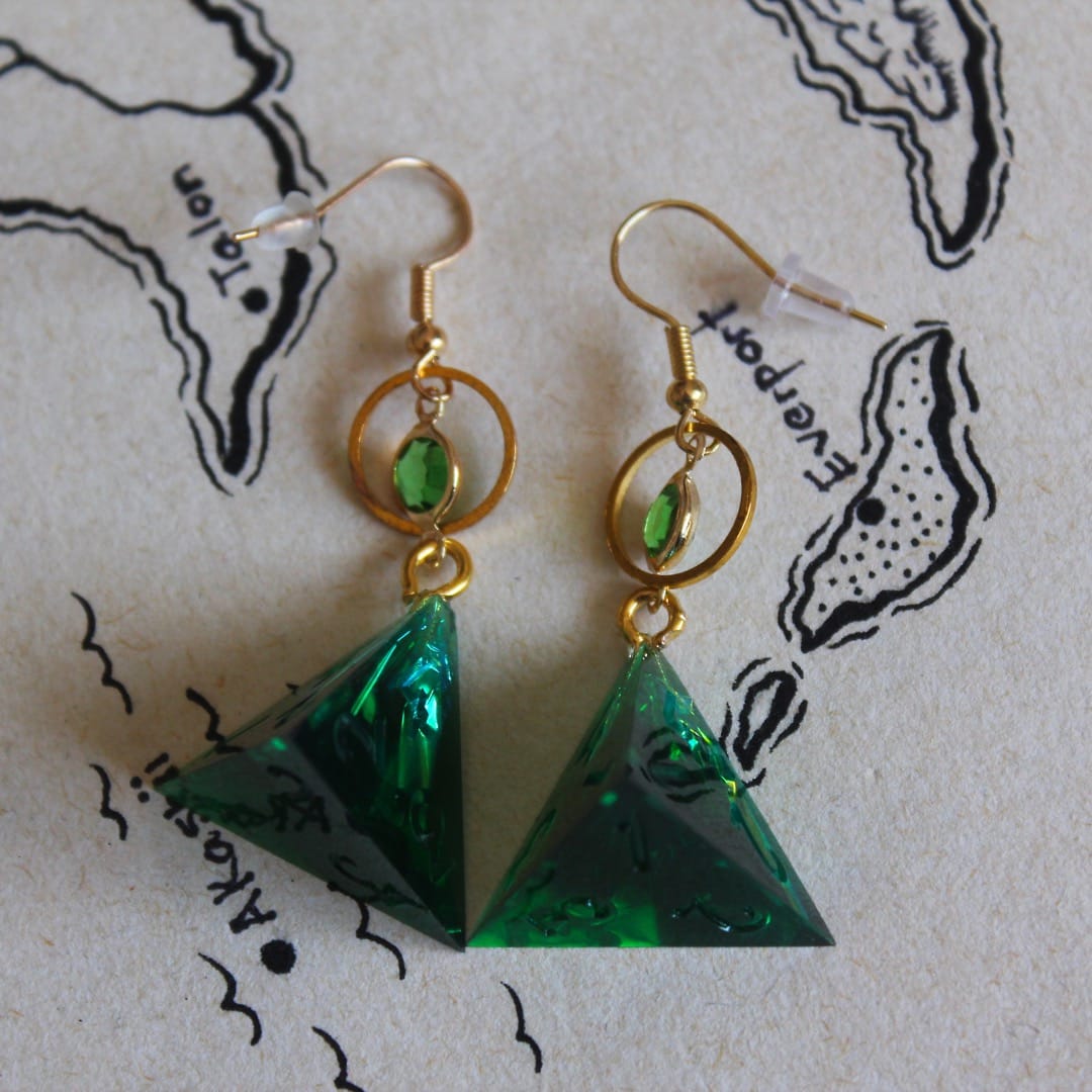 Ghoul's Earrings with Dice