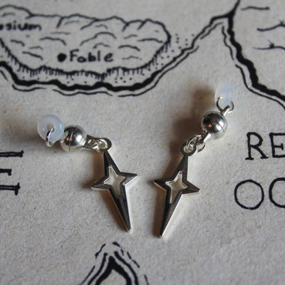 Hollow Silver Stars Glasses Charms