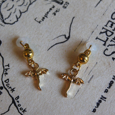 Gold Mini Dragon Glasses Charm