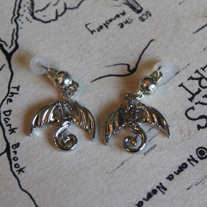 Silver Dragon Glasses Charm