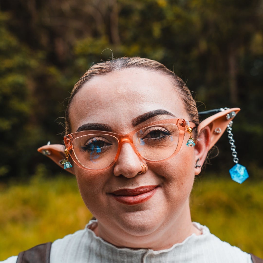 Blue Lily of the Valley Glasses Charm