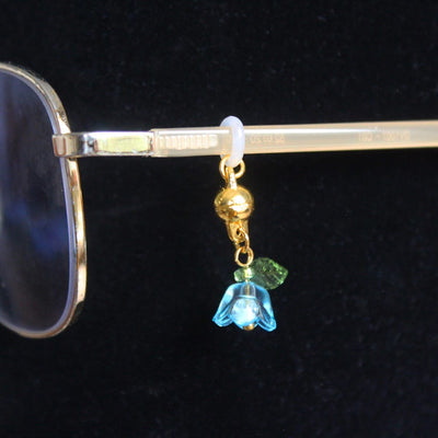 Blue Lily of the Valley Glasses Charm
