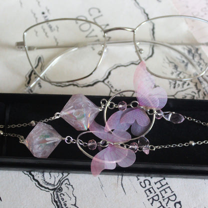 Fairy Floss Glasses Chain with Dice
