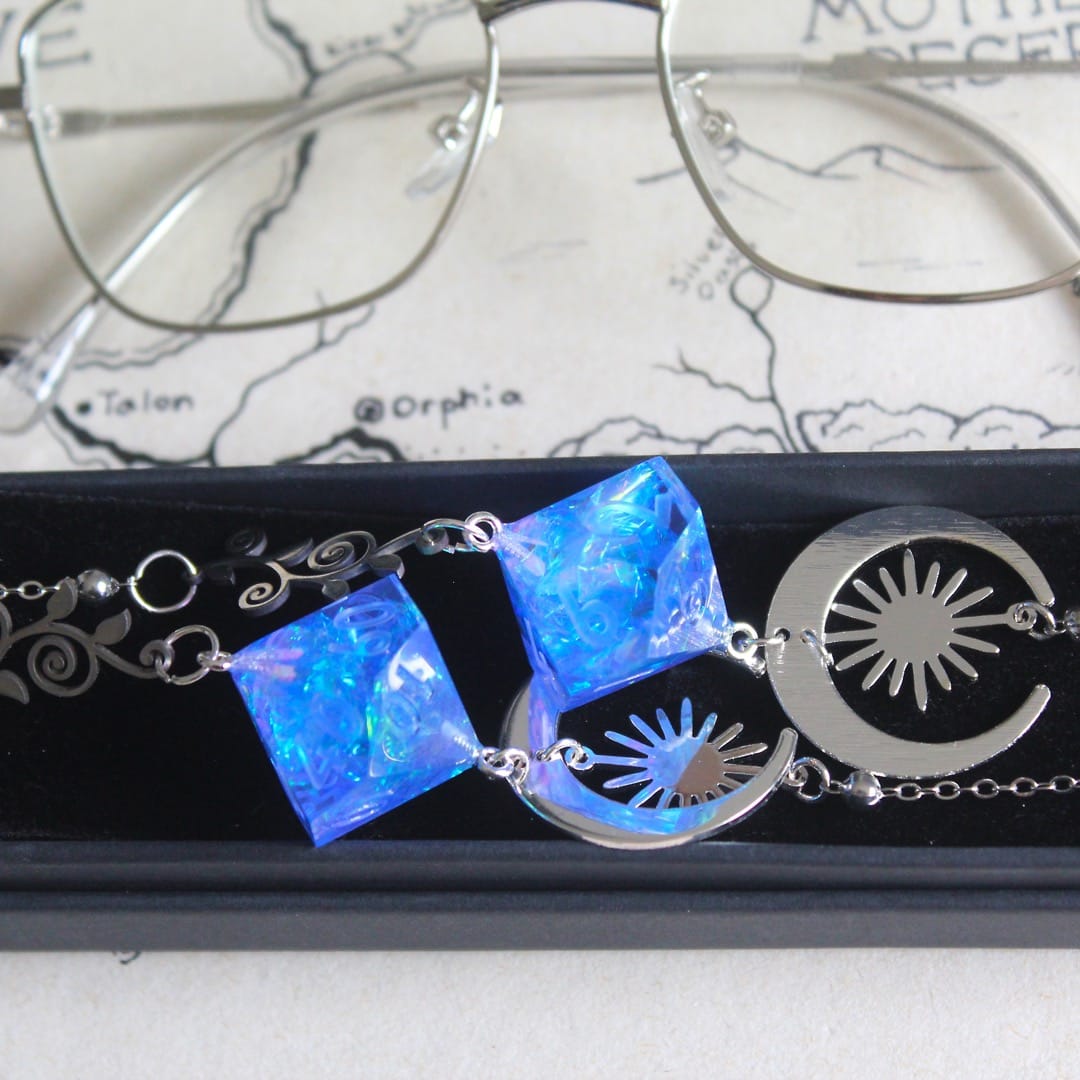 Merman’s Trinket Glasses Chain with Dice