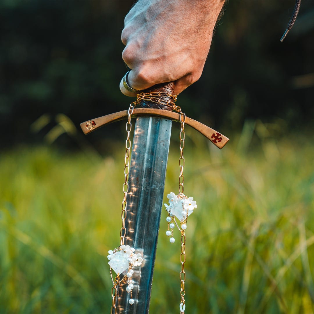Whispering Fairies Glasses Chain with Dice
