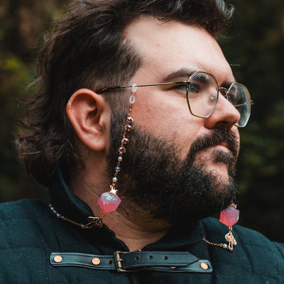 Embers of Enchantment Glasses Chain with Dice