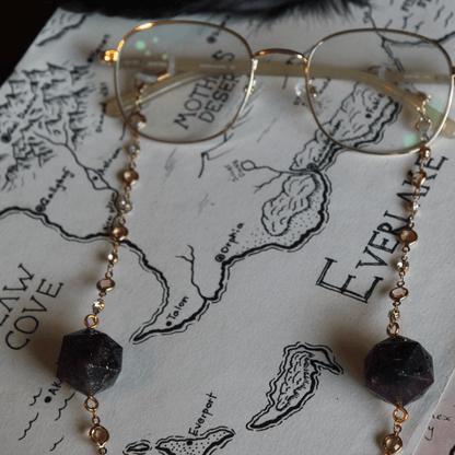 The Flower Gardener's Glasses Chain with Dice
