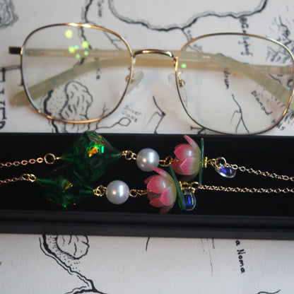 Into the Woods Glasses Chain with Dice