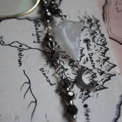 Magic Moonlight Glasses Chain with Dice
