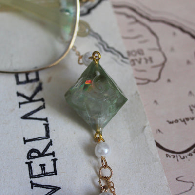 Dandelion Wishes Glasses Chain with Dice
