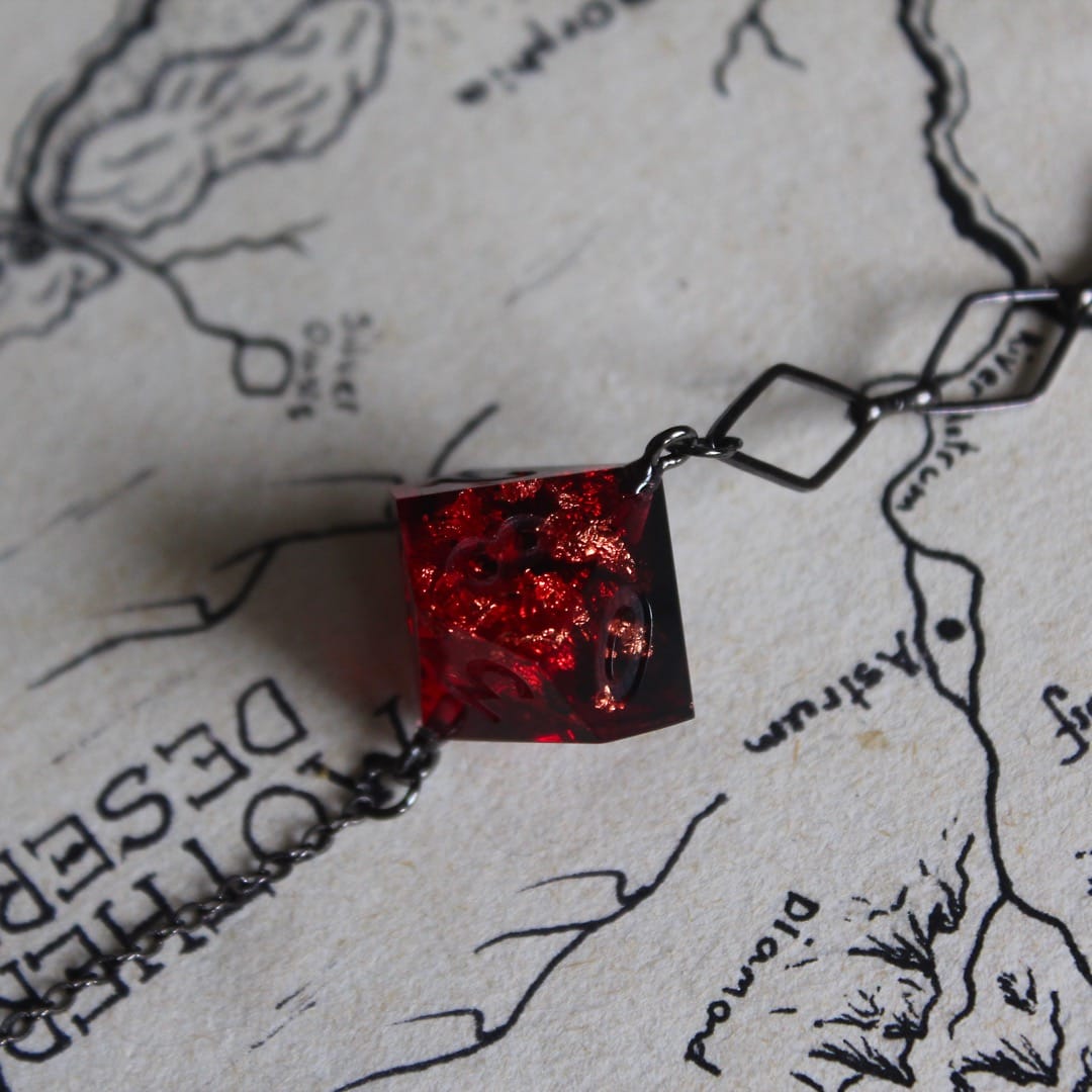Vampire Countess Glasses Chain with Dice