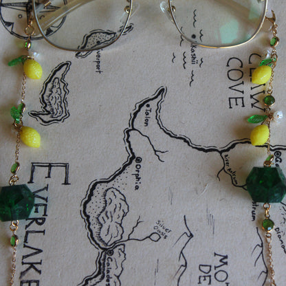 Lemon Tree Glasses Chain with Dice