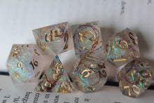Load image into Gallery viewer, Dancing Lights 7 Piece Polyhedral Dice Set
