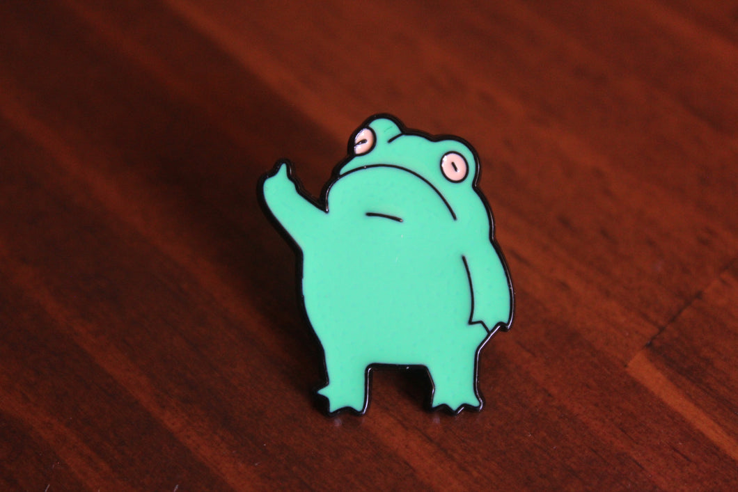 Rude Froggy Enamel Pin
