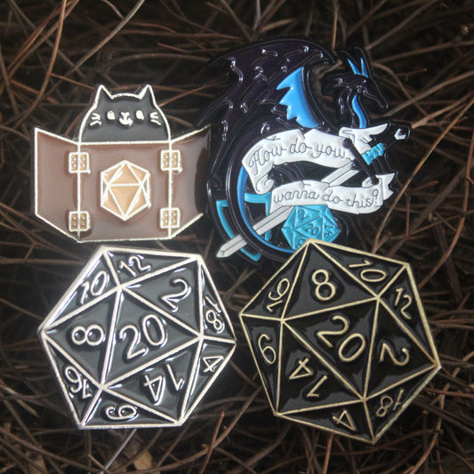 D&D Enamel Pin