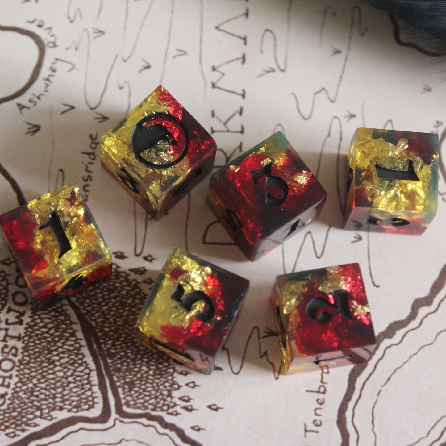 6 Piece Six-sided Dice Set