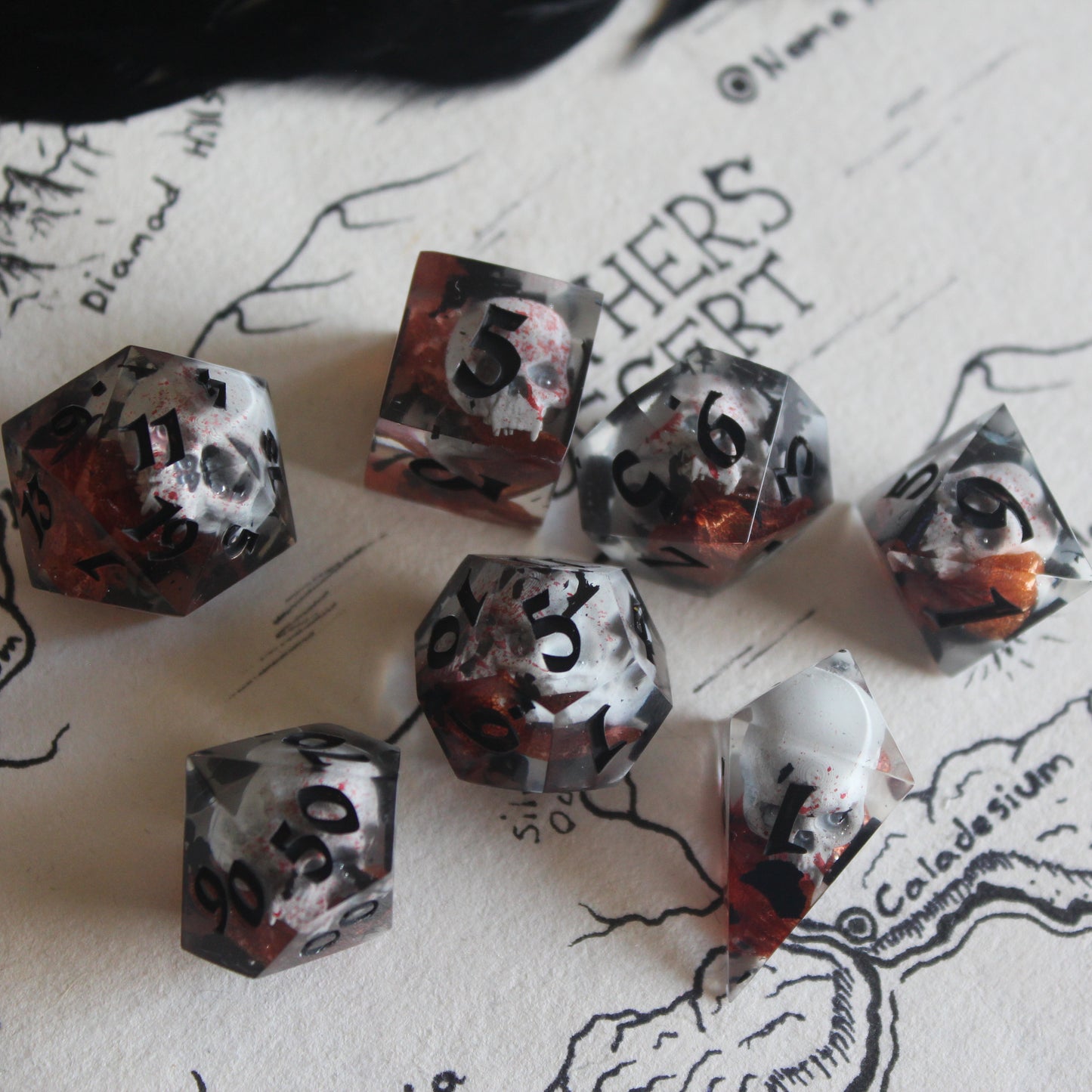 Strahd von Zarovich 7-Piece Polyhedral Dice Set