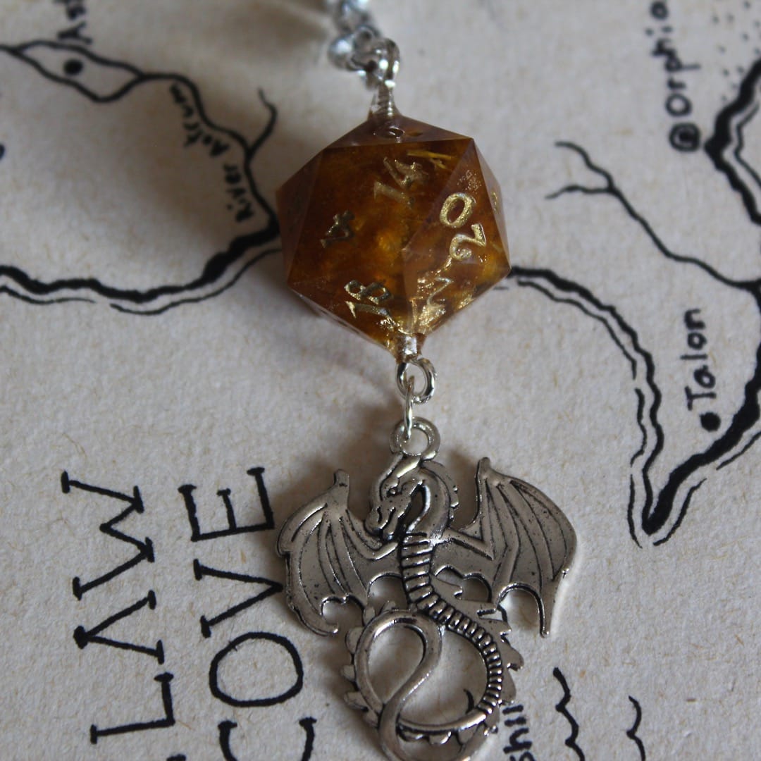 Wattle Keychain with Dice