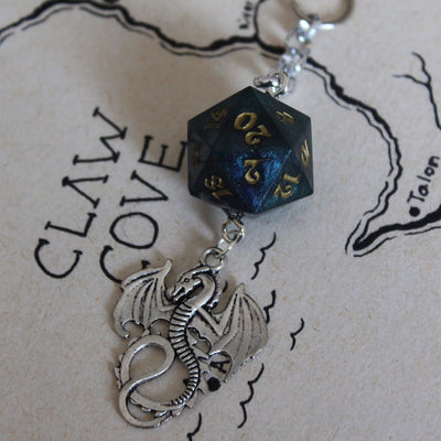 Rowan Keychain with Dice