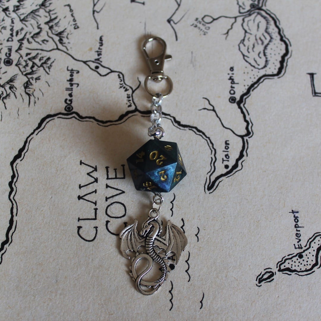 Rowan Keychain with Dice