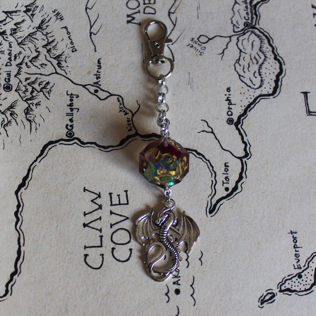 Morvath Keychain with Dice