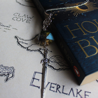 Cyclop's Sword Bookmark with Dice
