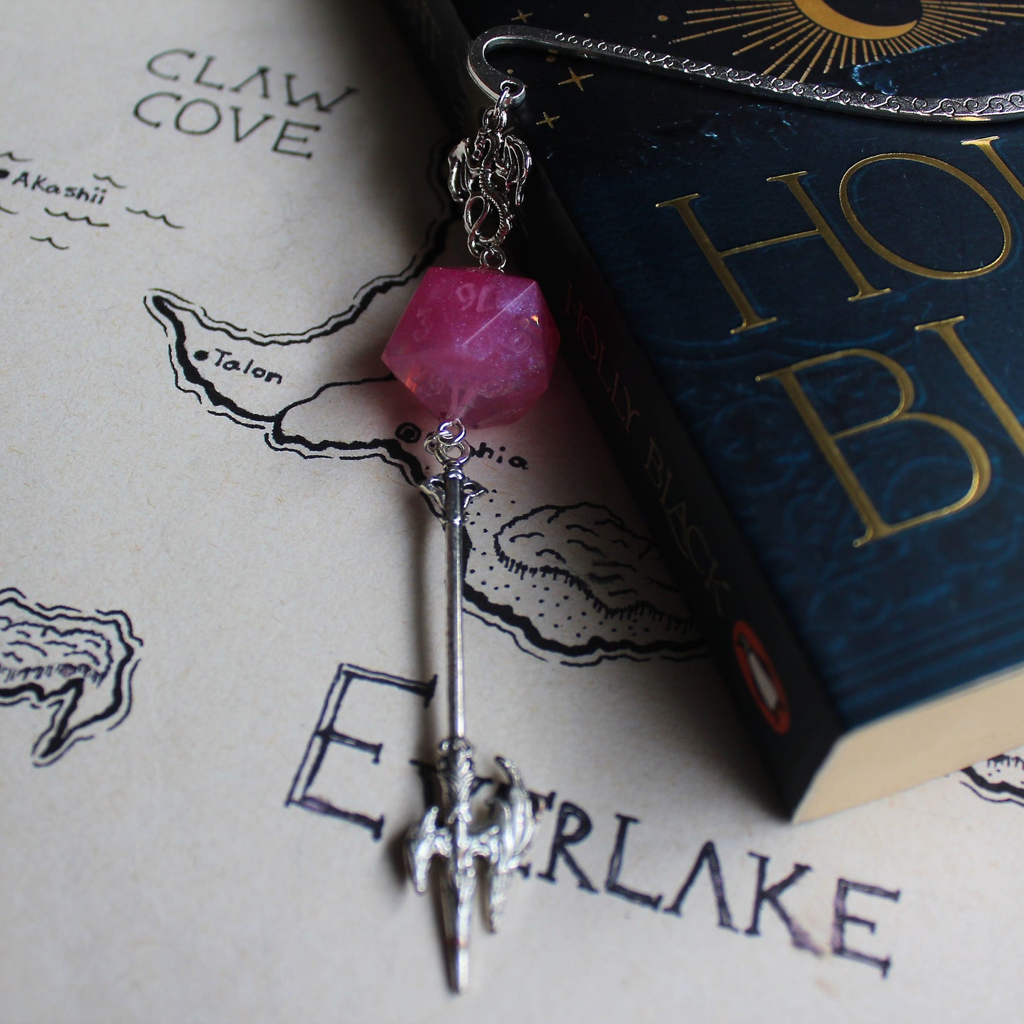 Centaur's Sword Bookmark with Dice