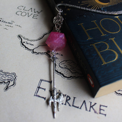 Centaur's Sword Bookmark with Dice