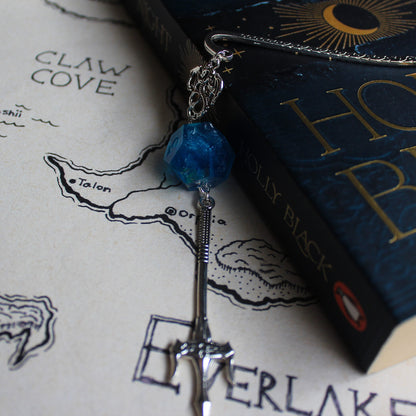 Mermaid's Sword Bookmark with Dice