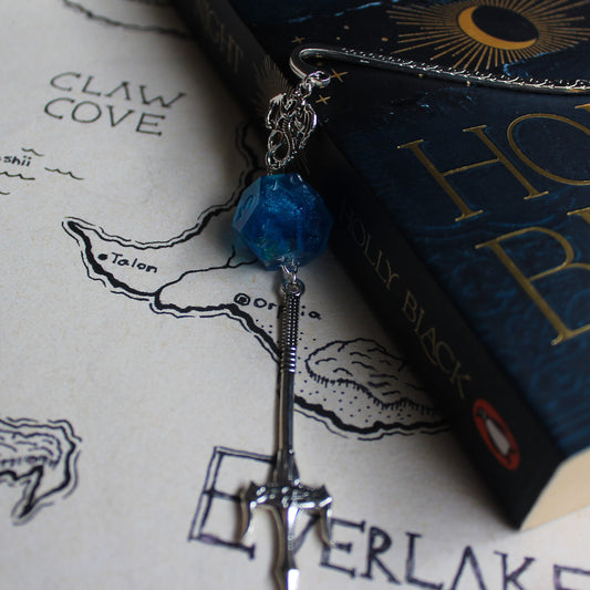 Mermaid's Sword Bookmark with Dice