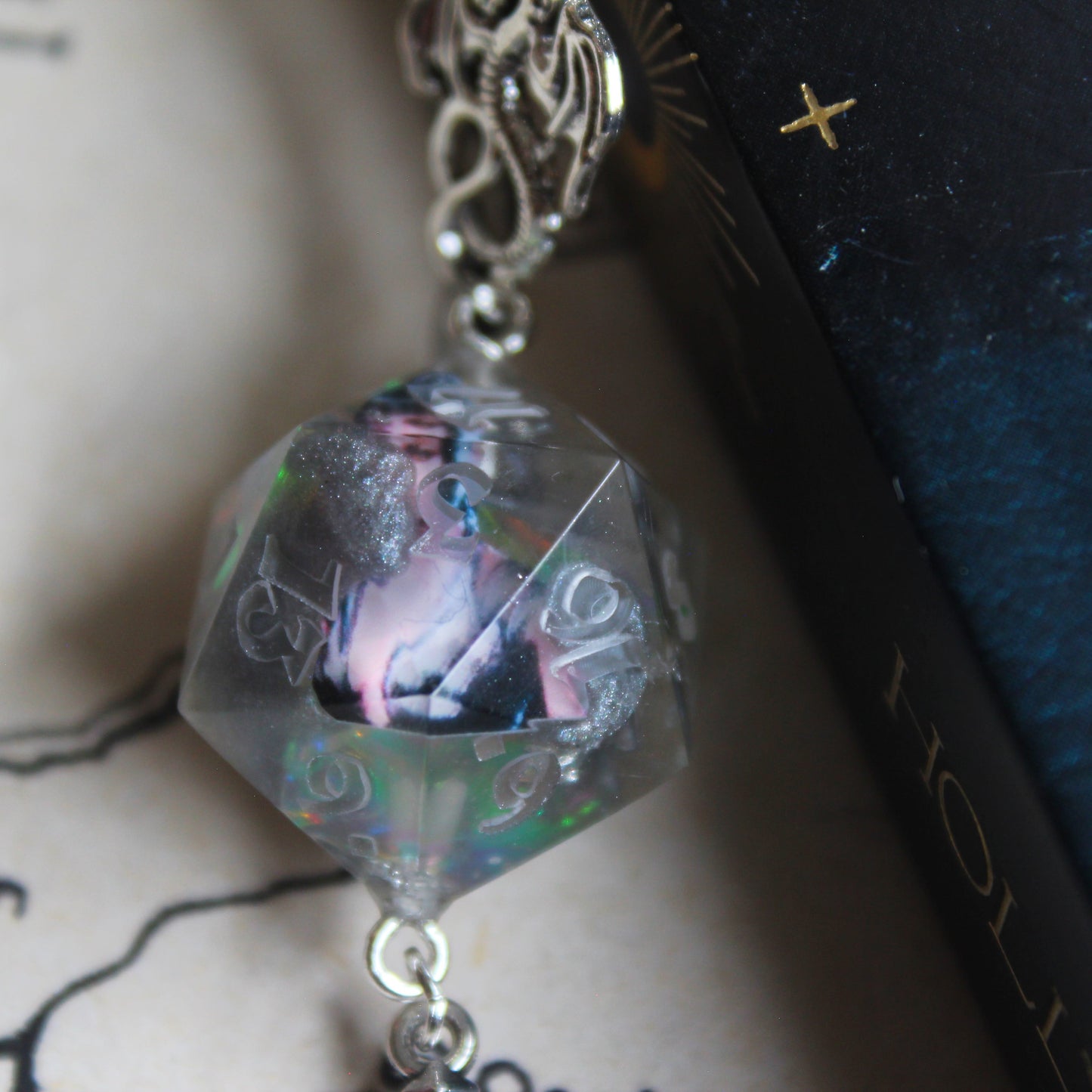 Shadowheart Sword Bookmark with Dice