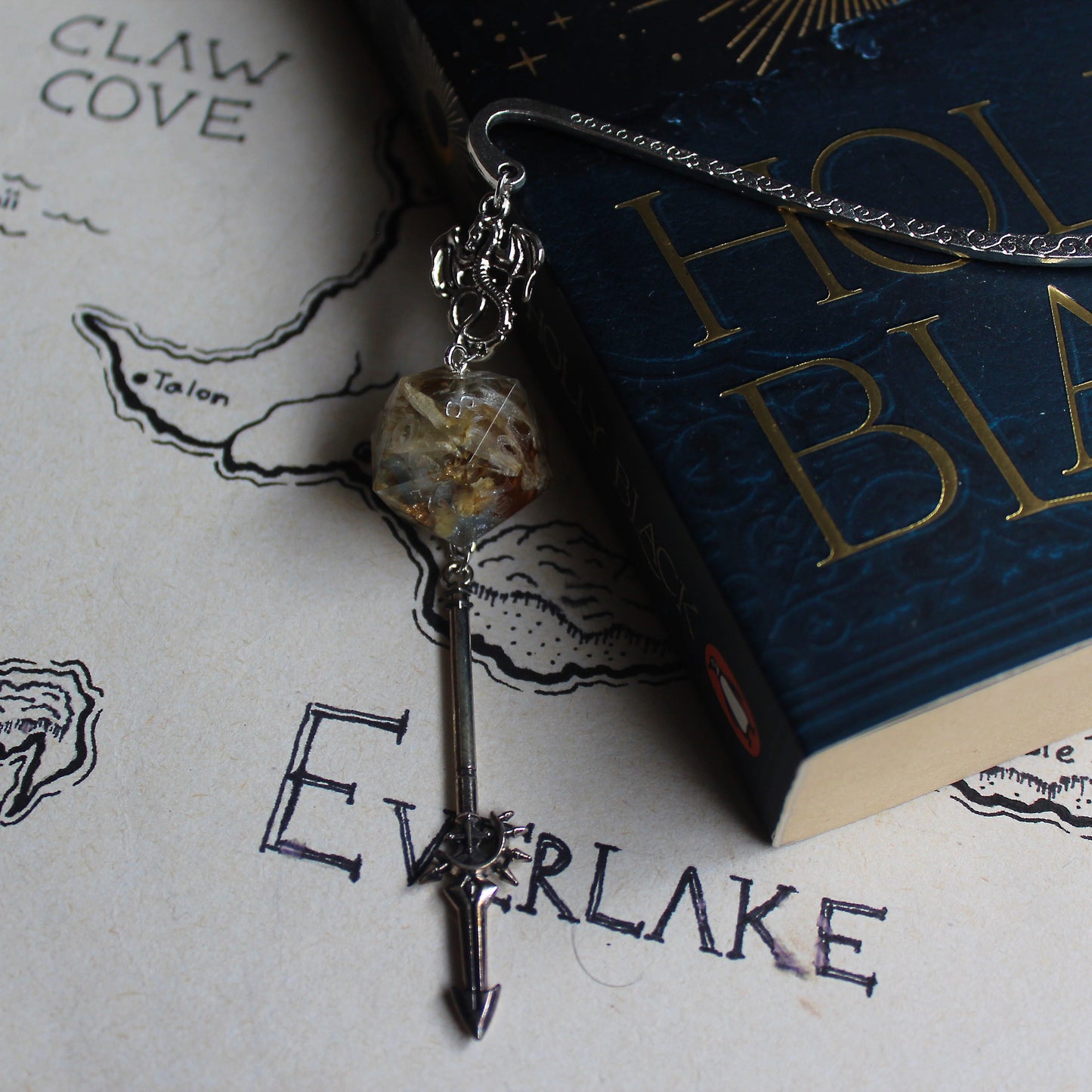 Snotling's Garden Sword Bookmark with Dice