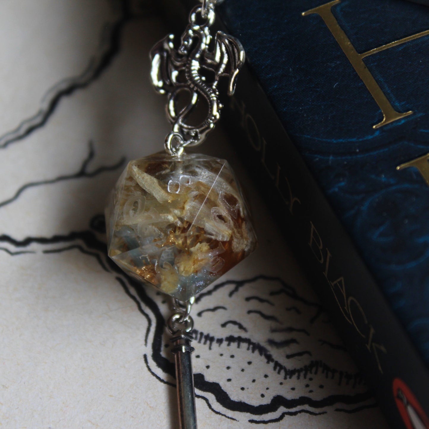 Snotling's Garden Sword Bookmark with Dice