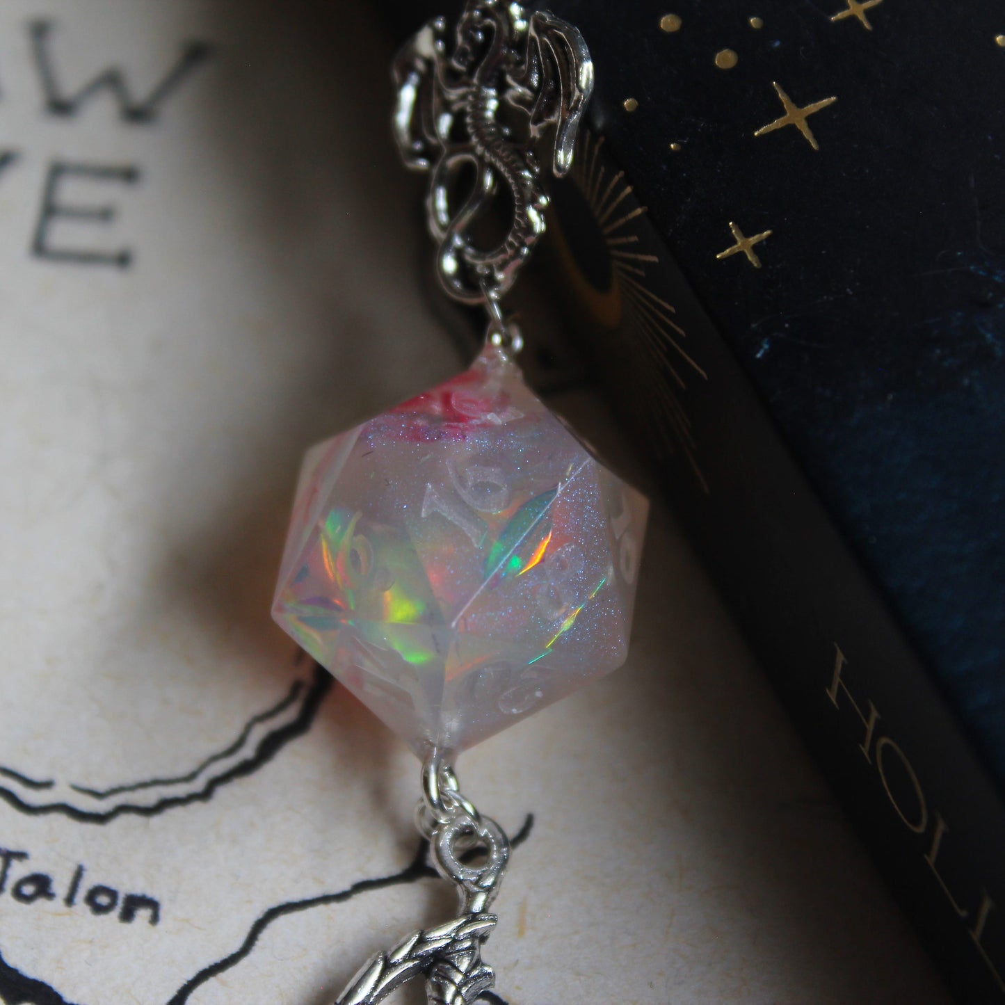 Witch's Sword Bookmark with Dice